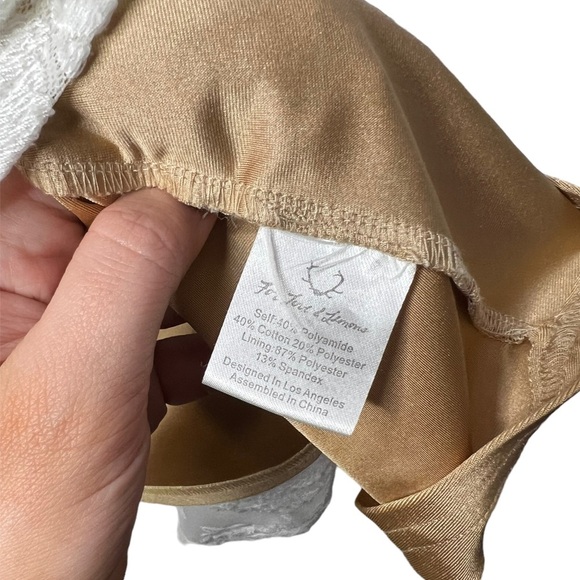 FOR LOVE & LEMONS San Marcos Off the Shoulder Ivory Lace Dress Boho Size Small - Picture 15 of 16